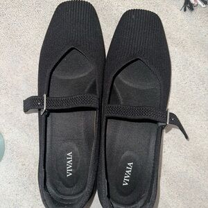 VIVAIA square toe mary janes black